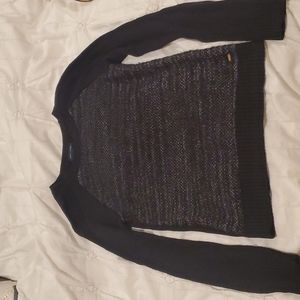 Tommy Hilfiger black and silver sweater, size S